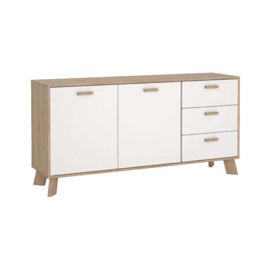 andas Sideboard "Ikast, Stauraum, Schubladenschrank, Aufbewahrung", 2 Türen und 3 Schubladen, Breite 147 cm, Höhe 73 cm