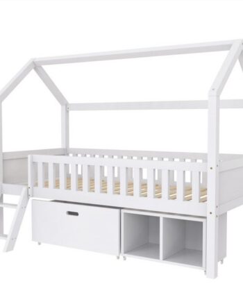 autolock Kinderbett Kinderbett Jugendbett 200×90 Mit Schubladen und Ablagefächern