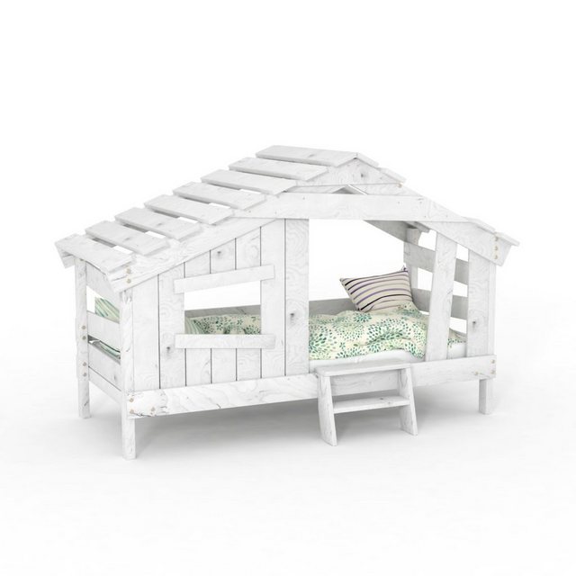 bibex Kinderbett APART CHALET Kinderbett, Jugendbett, Spielbett, creme-beige