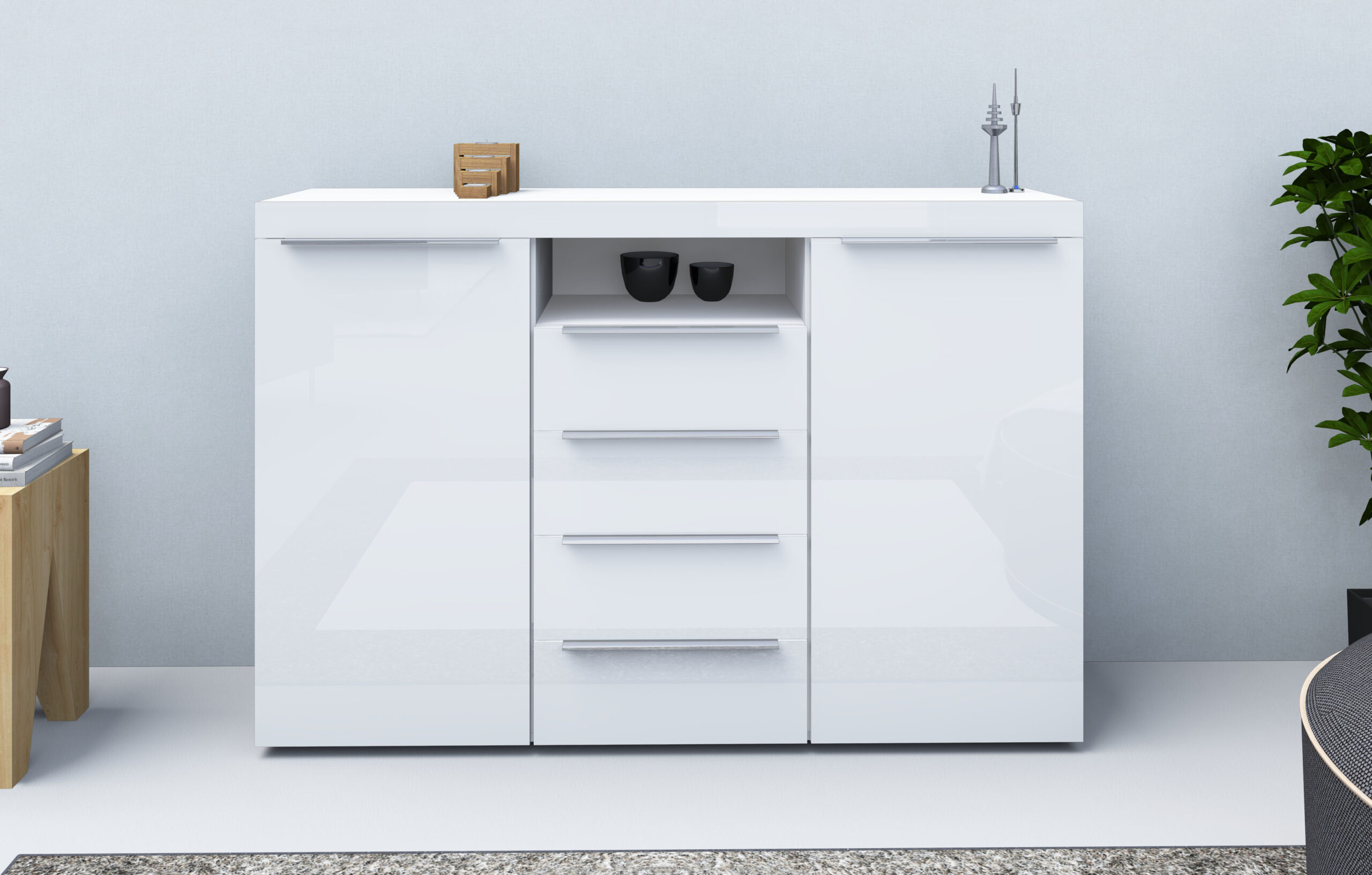 borchardt Möbel Highboard "Durban", Breite 139 cm