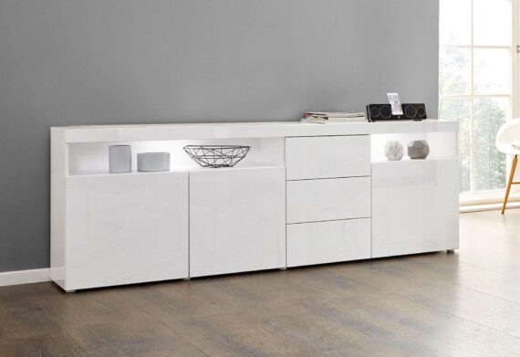 borchardt Möbel Sideboard "Kapstadt", Breite 200 cm mit 3 Schubkästen