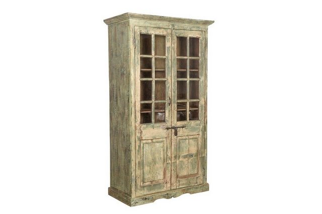 daslagerhaus living Vitrine Vitrine Vintage creme grün