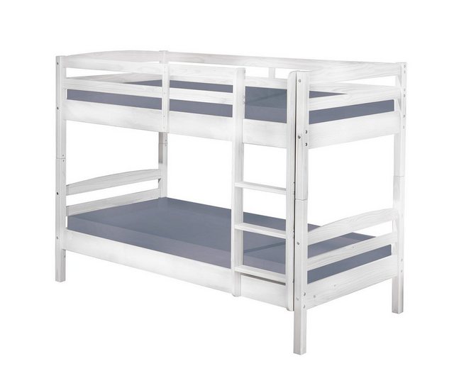 ebuy24 Hochbett Ancki Etagenbett weiss lackiert. (1-St)