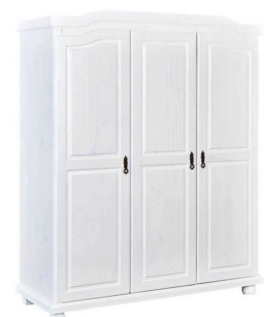 ebuy24 Kleiderschrank Basil Kleiderschrank 3 Türen weiss.