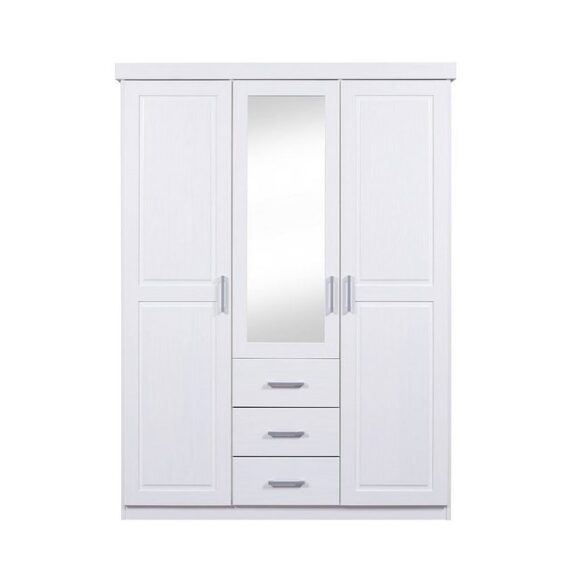 ebuy24 Kleiderschrank Gerpa Kleiderschrank 2 Türen, 1 Spiegeltür, 3 Schu