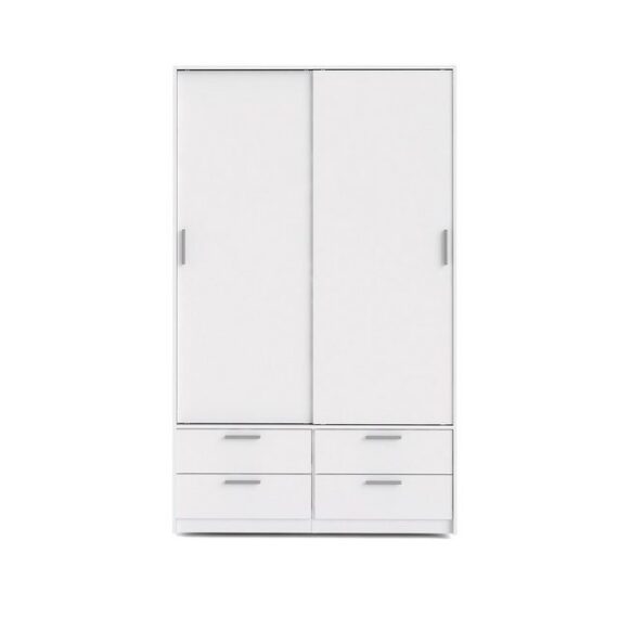 ebuy24 Kleiderschrank Line Kleiderschrank Schiebetürenschrank mit 2 Türe