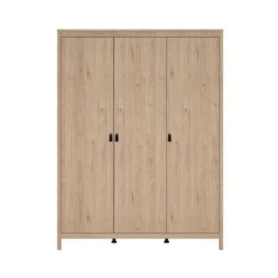 ebuy24 Kleiderschrank Madrid Kleiderschrank 199x150x59cm, 3 Türen Eichen