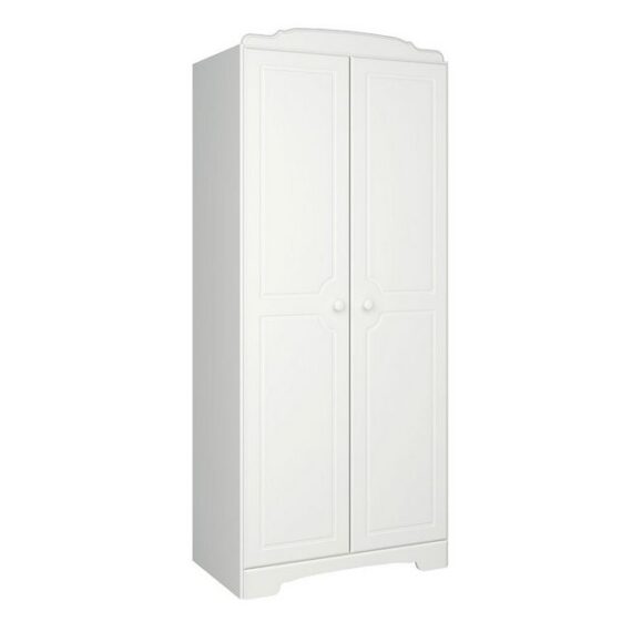 ebuy24 Kleiderschrank Nilon Kleiderschrank 2 Türen weiß.