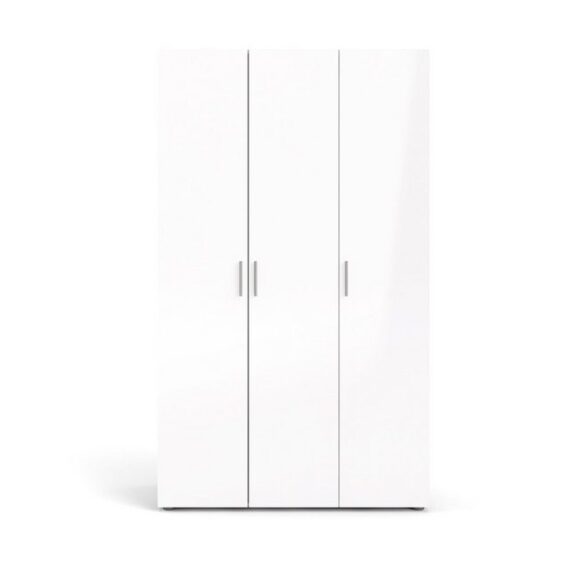 ebuy24 Kleiderschrank Petra Kleiderschrank mit 3 Türen, eiche dekor,wei (1-St)