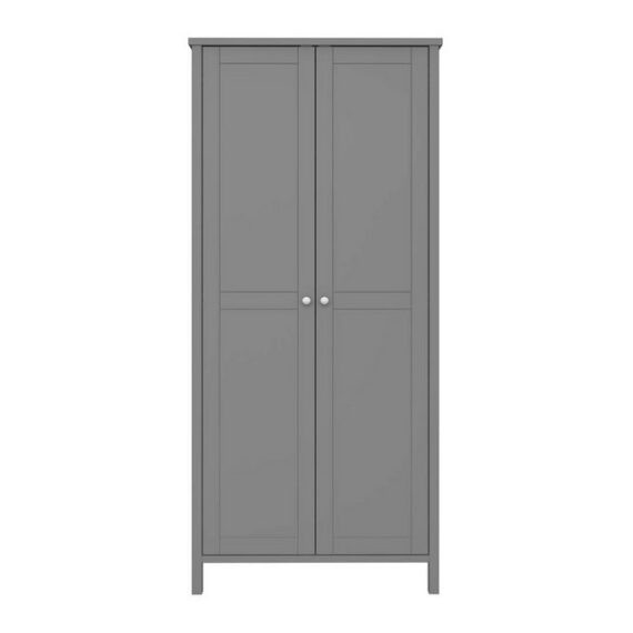 ebuy24 Kleiderschrank Troms⌀ Kleiderschrank 2 Türen grau.