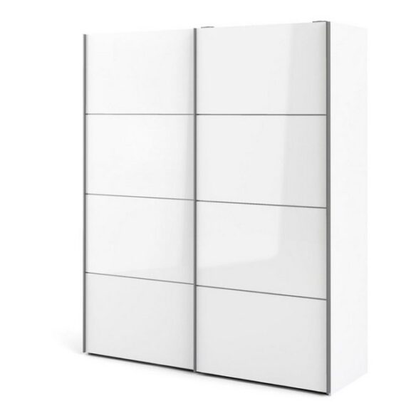 ebuy24 Kleiderschrank Veto Kleiderschrank B 2 türig H220 cm x B182 weiss