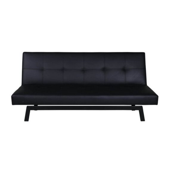 ebuy24 Schlafsofa Bodil Schlafsofa PU Kunstleder schwarz.