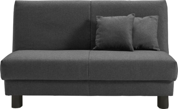 ell + ell Schlafsofa "Enny", Liegefläche Breite 120 oder 140 cm, Liegehöhe 40 cm, Füße schwarz