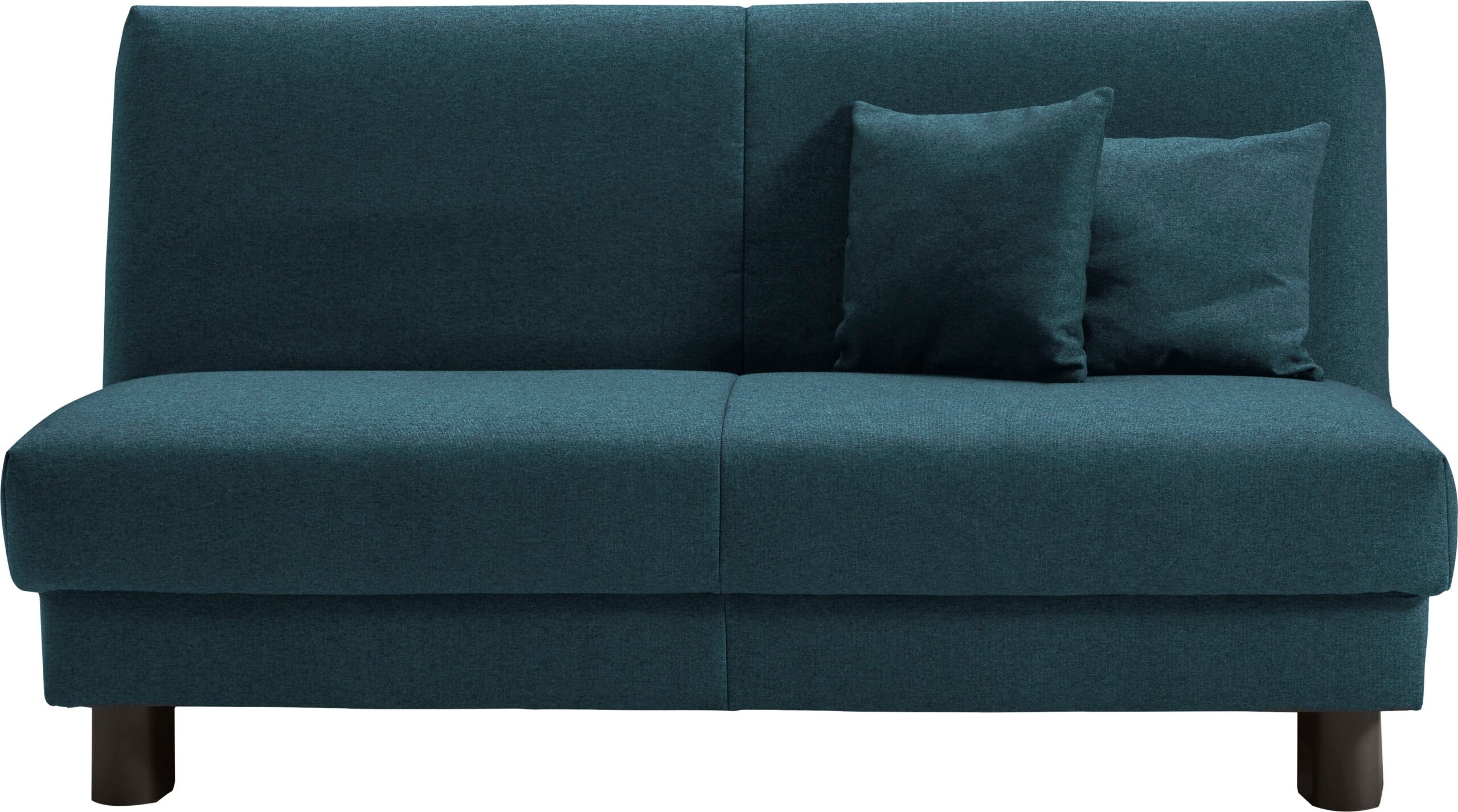 ell + ell Schlafsofa „Enny“, Liegefläche Breite 155 cm, Liegehöhe 40 cm, Füße schwarz, Rückenlehne