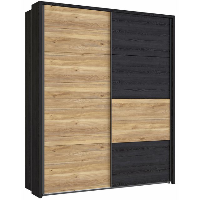 expendio Kleiderschrank Lyrill 4 Mauvella Oak / Cabezone Oak, 170x211x61 cm