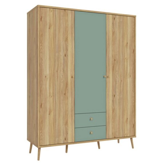 expendio Kleiderschrank Wenke 10 Mauvella Oak Nb. / Salbei