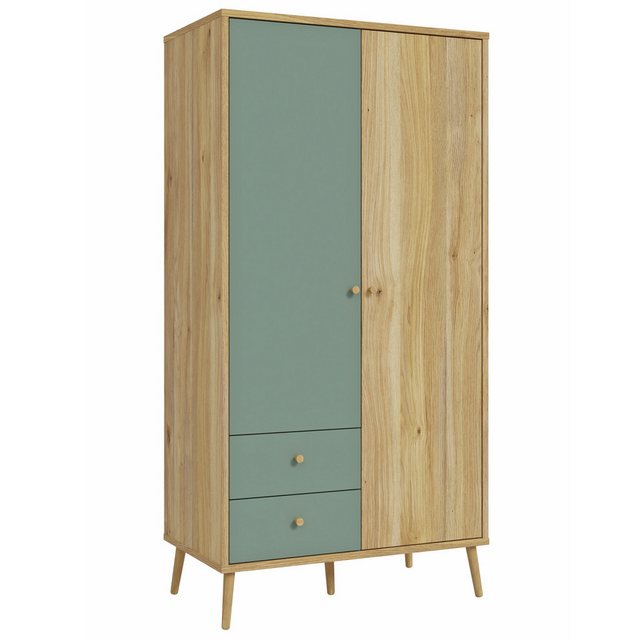 expendio Kleiderschrank Wenke 11 Mauvella Oak Nb. / Salbei