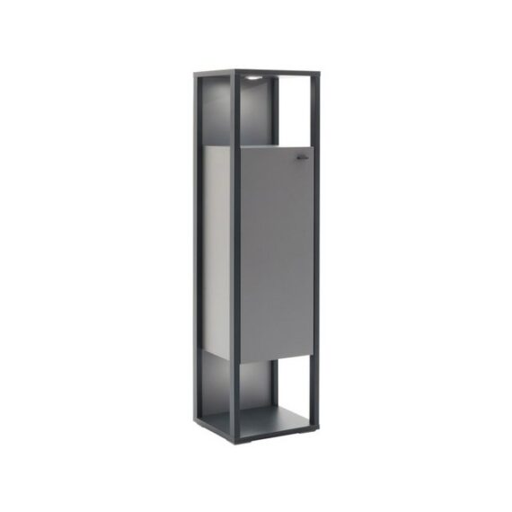 expendio Vitrine Larus 5 Royal Grey Melamin / anthrazit Dekor 40x150x37 cm