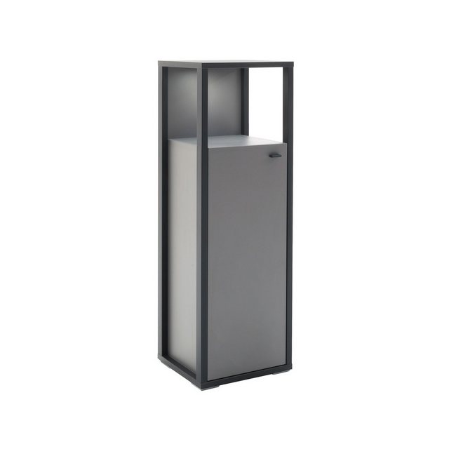 expendio Vitrine Larus 6 Royal Grey Melamin / anthrazit Dekor 40x121x37 cm