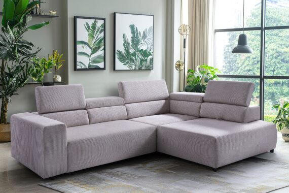 exxpo - sofa fashion Ecksofa "VITTORIO", inkl. Kopfteil- und Sitztiefenverstellung, wahlweise mit Bettfunktion