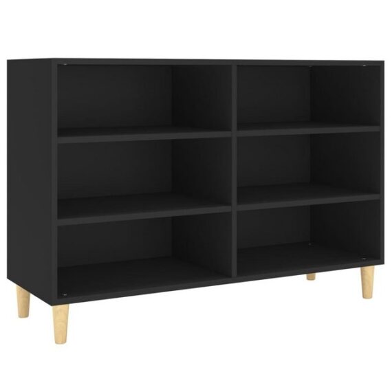 furnicato Beistellschrank Sideboard Schwarz 103,5x35x70 cm Holzwerkstoff (1-St)