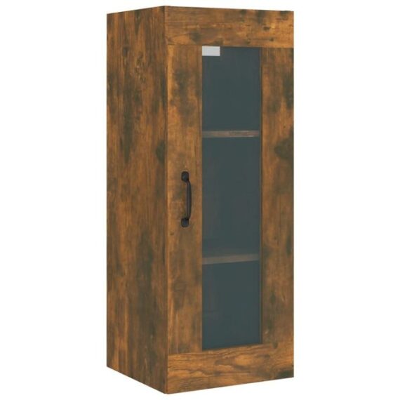 furnicato Hängeschrank Räuchereiche 34,5x34x90 cm (1-St)