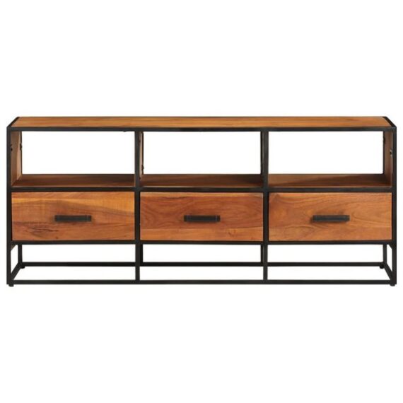 furnicato TV-Schrank 110x30x45 cm Massivholz Akazie (1-St)