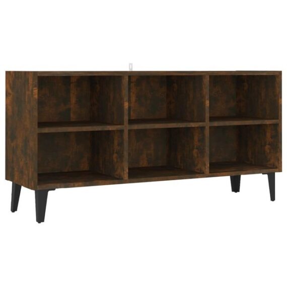 furnicato TV-Schrank mit Metallbeinen Räuchereiche 103,5x30x50 cm (1-St)