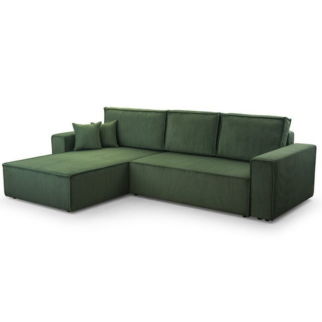 inter Ecksofa Ecksofa Wohnlandschaft Gibraltar Cord XL Anthrazit, AKTION, mit Bettfunktion