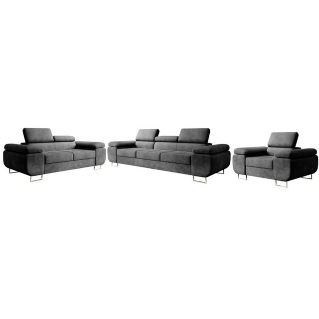 inter Wohnlandschaft Sofa-Set MALTA 3-2-1