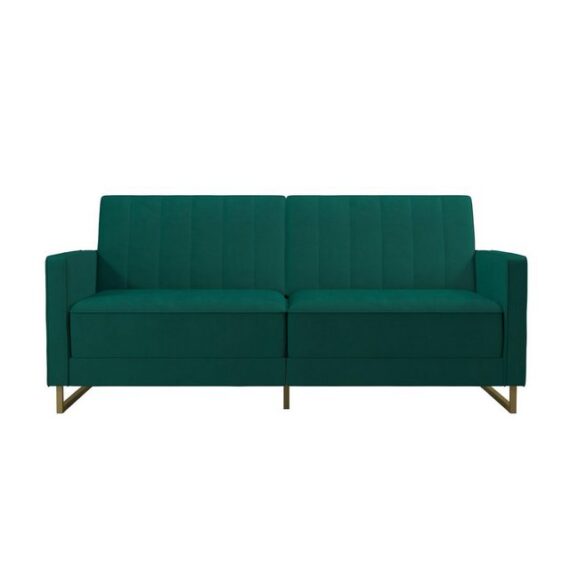 loft24 Schlafsofa Skylar, mit Relaxfunktion, Breite 195 cm, Samtoptik