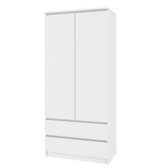 pressiode Kleiderschrank Kleiderschrank Mehrzweckschrank 2 Türen Schubladen Hochschrank 180 cm