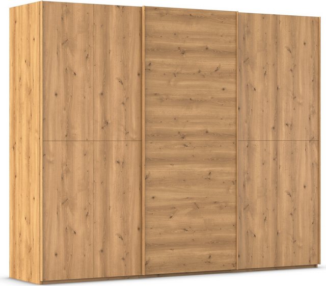 rauch Schwebetürenschrank Scale-WOOD senkrecht geteilte Türen in robuster massiver Asteiche MADE IN GERMANY