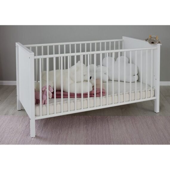 trendteam Kinderbett, Babybett Juniorbett Gitterbett Bett 76x83x147cm