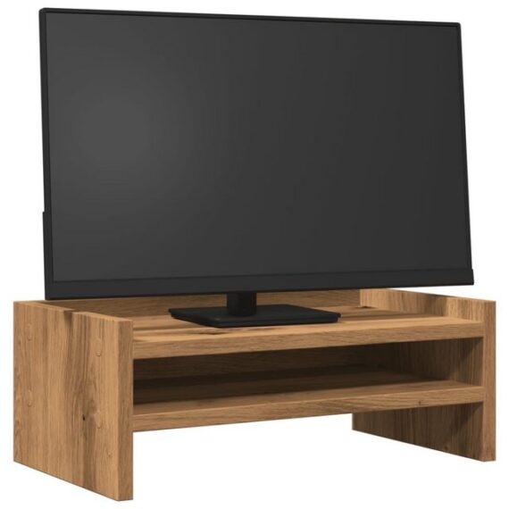 vidaXL Monitorständer Artisan-Eiche 42x24x16 cm Spanplatte Monitor-Halterung