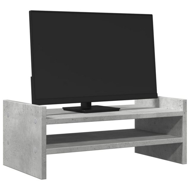 vidaXL Monitorständer Betongrau 50x27x20 cm Spanplatte Monitor-Halterung