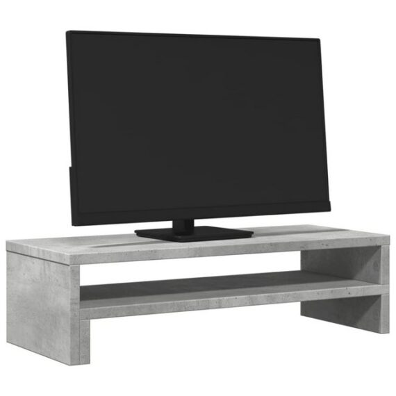 vidaXL Monitorständer Betongrau 54x22x15 cm Spanplatte Monitor-Halterung