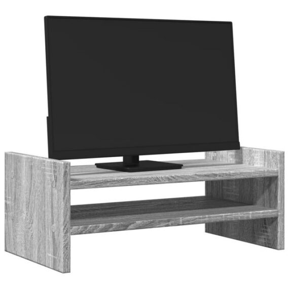 vidaXL Monitorständer Grau Sonoma 50x27x20 cm Spanplatte Monitor-Halterung