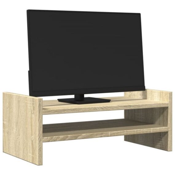 vidaXL Monitorständer Sonoma Eiche 50x27x20 cm Spanplatte Monitor-Halterung