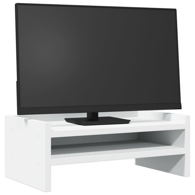 vidaXL Monitorständer Weiß 42x24x16 cm Spanplatte Monitor-Halterung