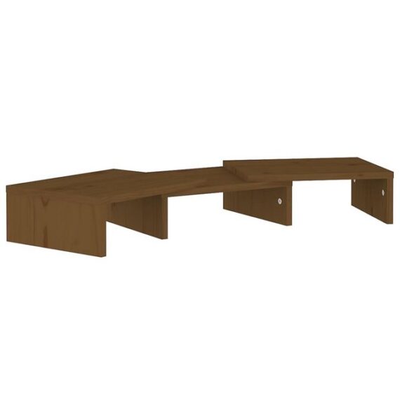 vidaXL TV-Schrank Monitorständer Honigbraun 60x24x10,5 cm Massivholz Kiefer Display Schr