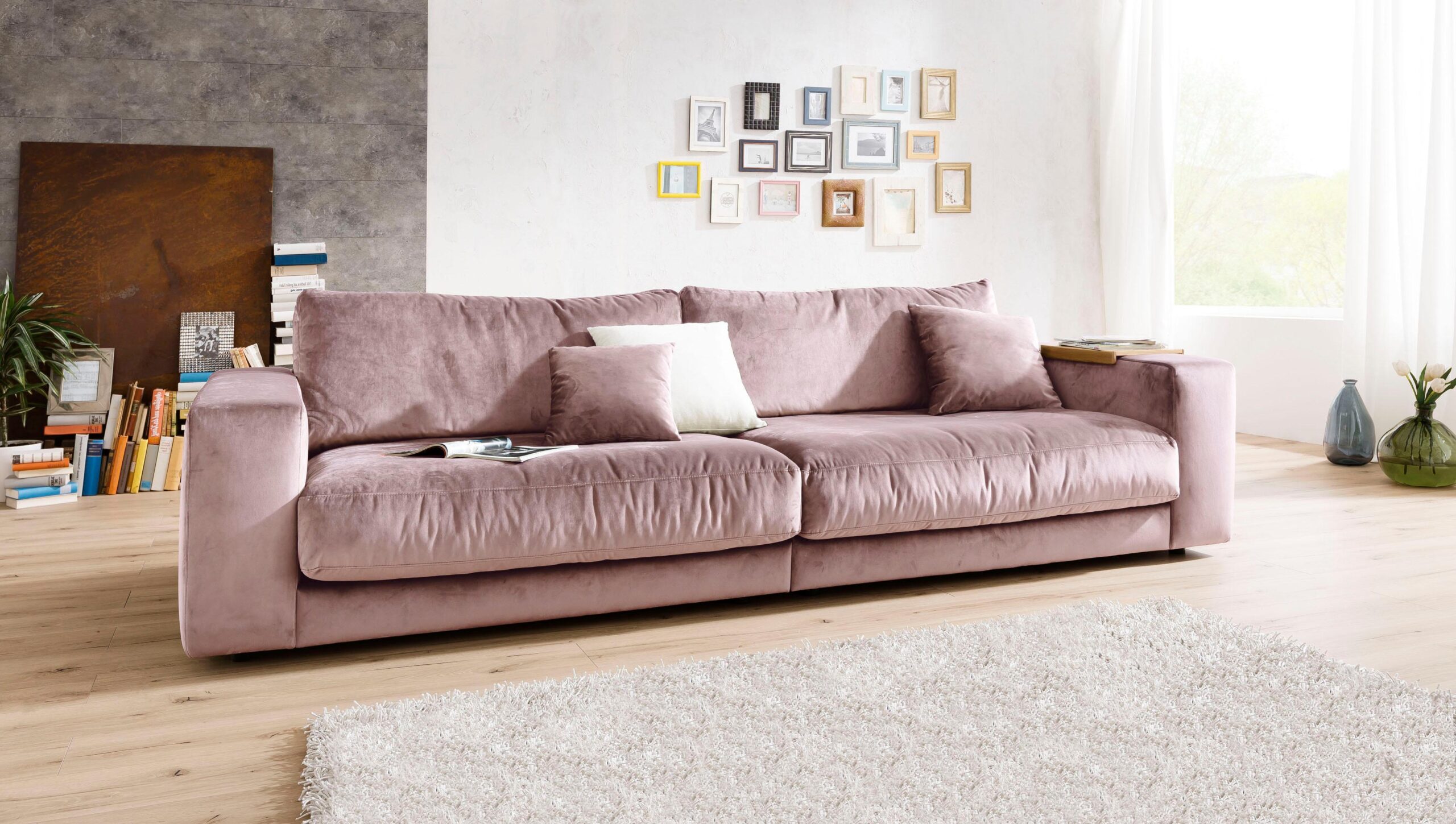 3C Candy Big-Sofa „Enisa II, elegantes Mega-Sofa, super bequem und toll verarbeitet,“, bestehend aus Modulen, daher auch individuell aufstellbar