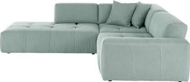 3C Candy Ecksofa Yoshy Komfortsofa, bequem und modern, hochwertige Verarbeitungsdetails, Zwei verschiedene Sitztiefen durch verstellbare Rückenlehne, L-Form