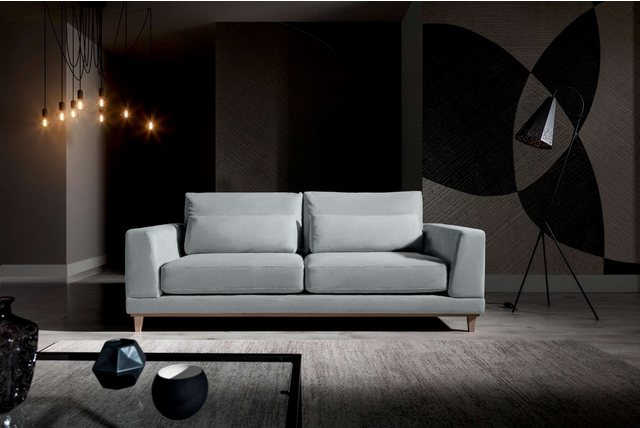 99rooms 3-Sitzer Berna, Sofa, 2-Sitzer, frei im Raum stellbar, Schaumstoff T24 und HR 35, Modern Design