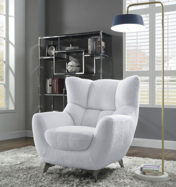 ATLANTIC home collection Sessel "Shawn", mit Federkern, trendy Bezug mit Teddyoptik