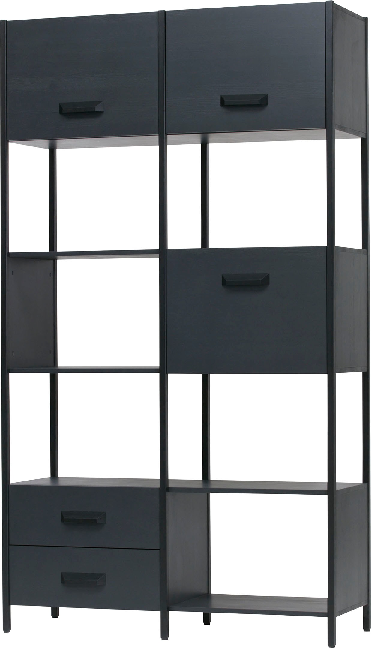 BePureHome Regal „Legacy“, mit Schubladen, H 221 cm x B 125 cm