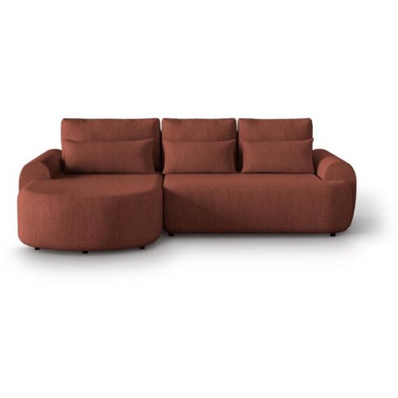 Beautysofa Ecksofa OLIVIO, Ecke gepolstert beige, mit Relaxfunktion, mit Bettkasten Bretie:266 cm, Die Lieferung beinhaltet die Lieferung in die Wohnung