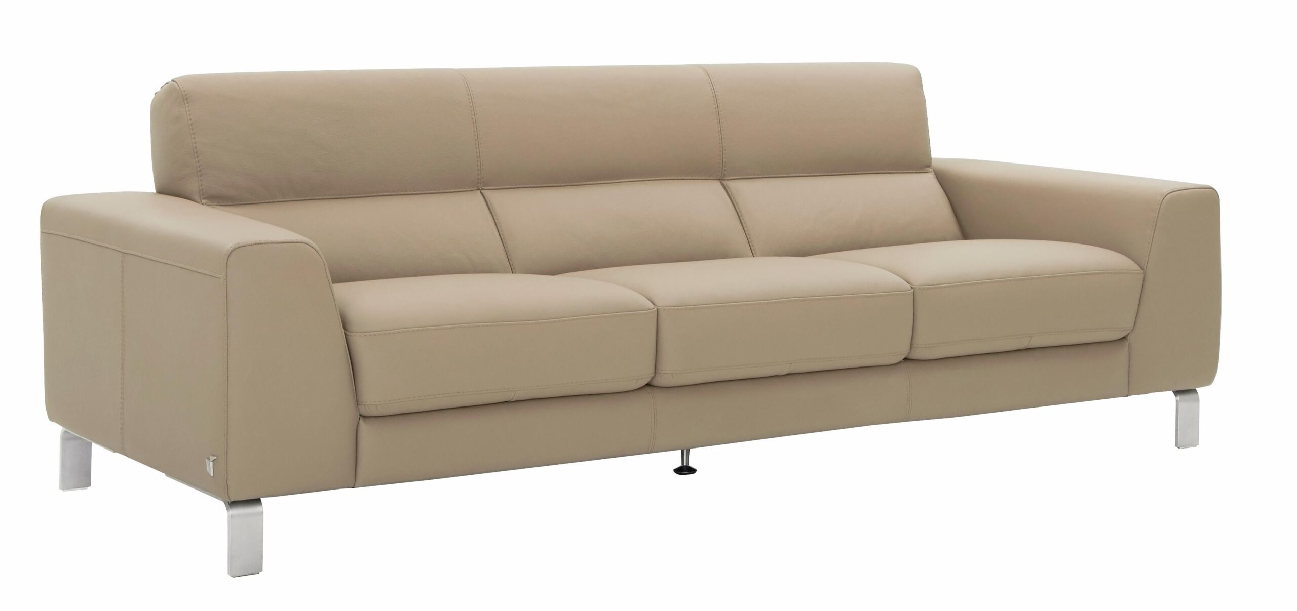 CALIA ITALIA 3-Sitzer „Simon, toller Sitzkomfort, italienisches Designsofa“, in zwei Lederqualitäten