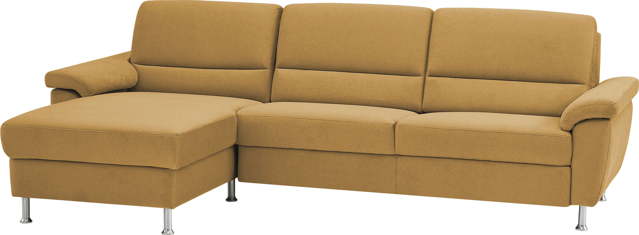 CALIZZA INTERIORS Ecksofa „Onyx L-Form“, Recamiere links oder rechts, wahlweise mit Bettfunktion, Breite 270 cm