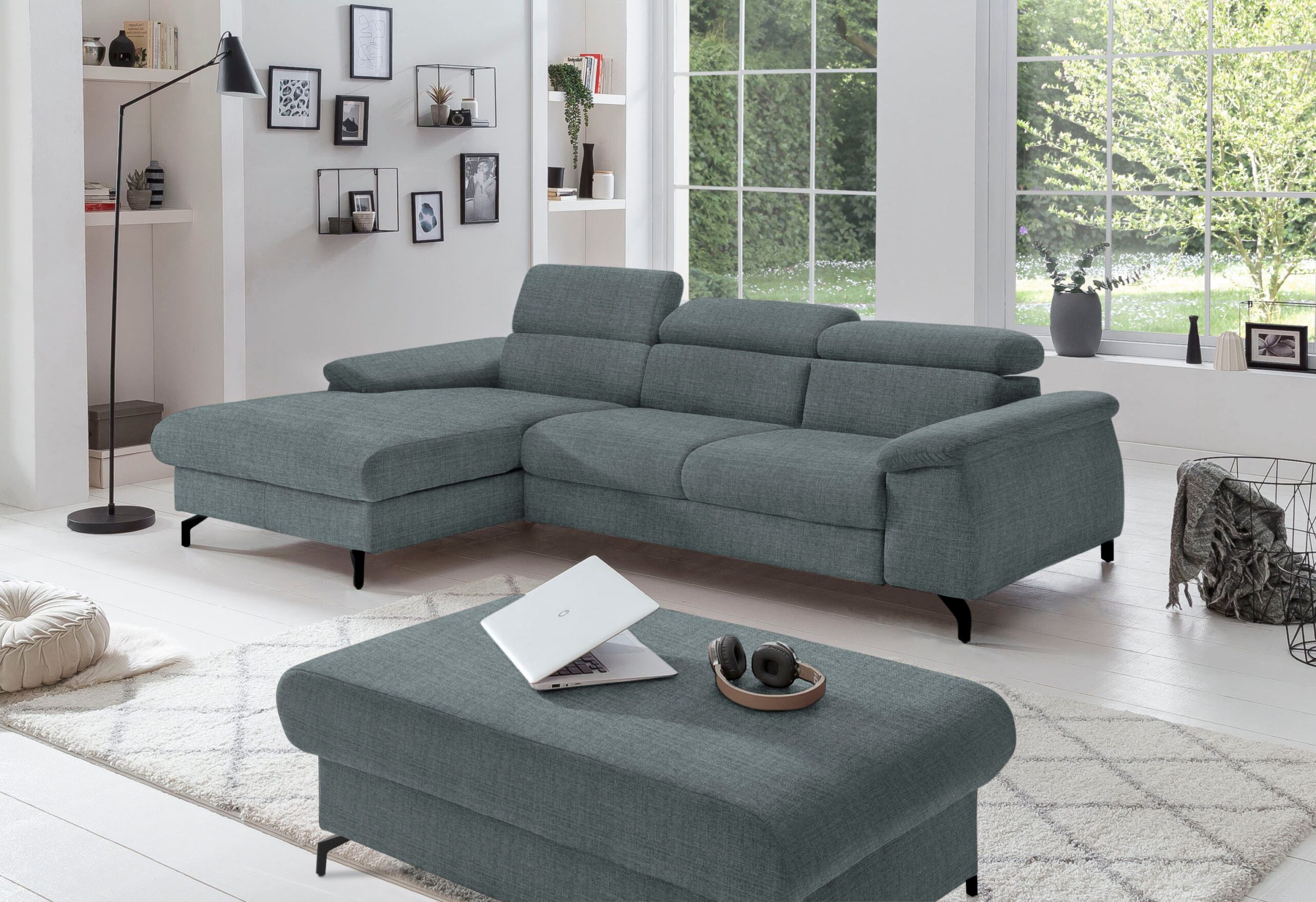 COTTA Ecksofa „Kitty L-Form“, Modern, L-Form, Bodenfreiheit 12,5 cm